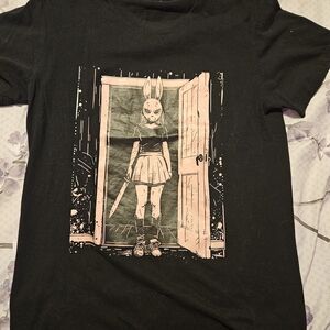Black Graphic Kids T-Shirt